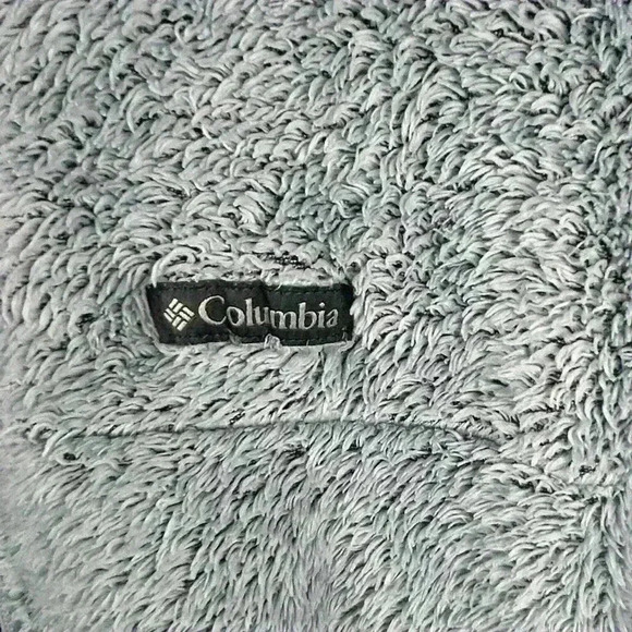 Columbia Women's blue/silver gray color Fleece Full Zip Jacket Size M Casual - Picture 8 of 11